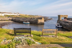 Craster Harbour benches
