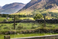 There But not There' - bench overlooking Crummock Water