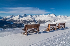 Benches on the Philosophers' Trail, Swiss Alps