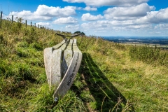 Carved poetry bench, Wolds Way