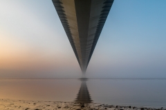 The Humber Bridge at dawn
