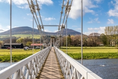 Chain Bridge over the River Tweed at Melrose