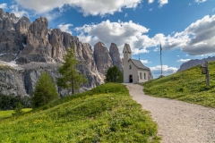 Small chapel, Passo Gardena, Dolomites