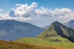 Path along the French/Swiss border, Chablais Alps