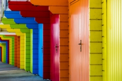 Beach huts at Scarborough