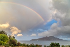 Rainbow, Holy Island, Arran