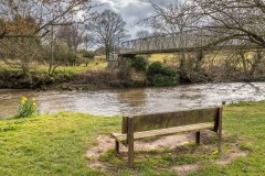 Lesbury, River Aln, bench