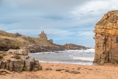 Bathing House, Howick, beach