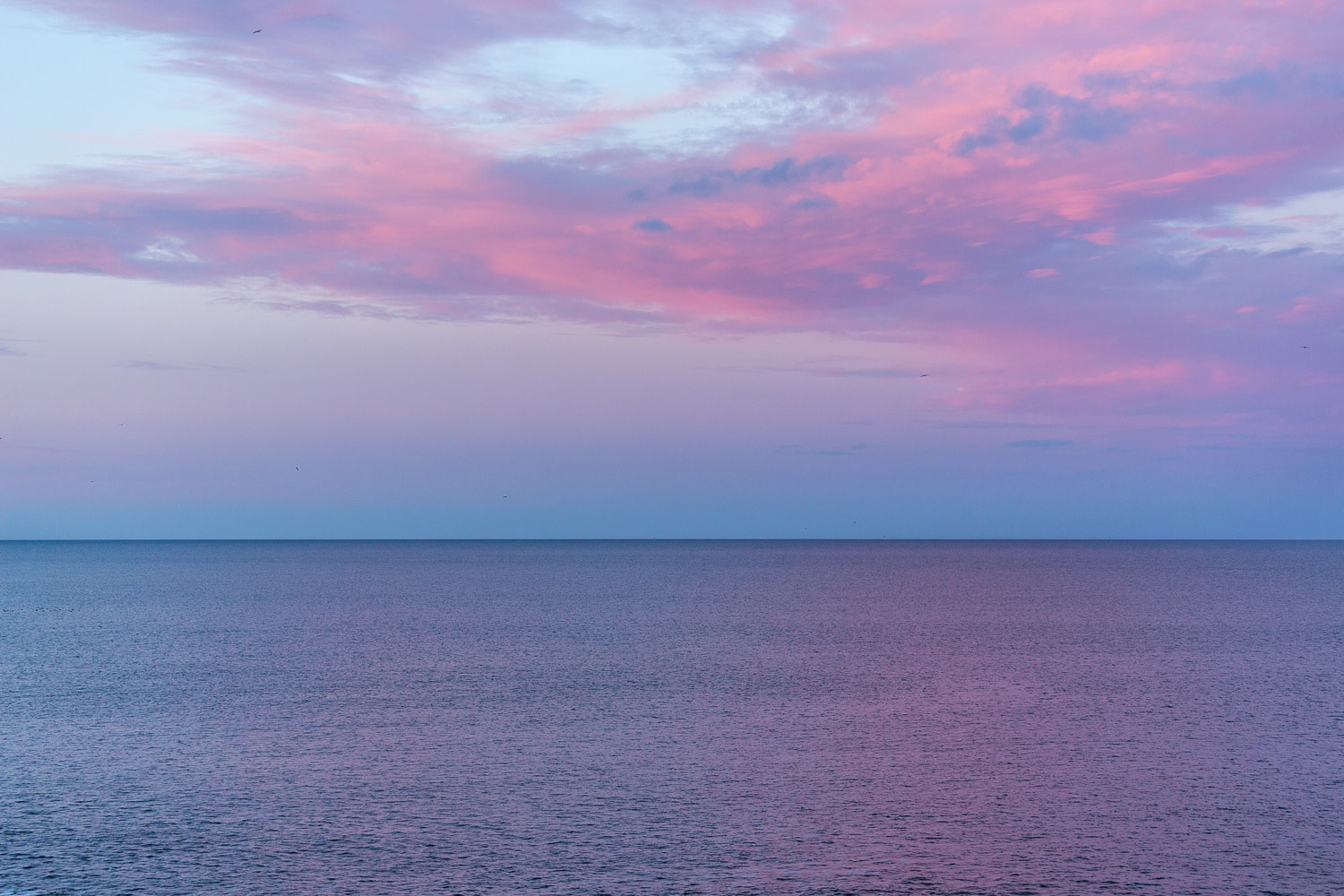 Northumberland coast sunset