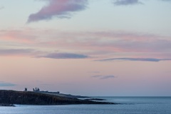 Dunstanburgh Castle, Northumberland coast sunset