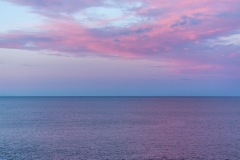 Northumberland coast sunset