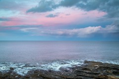 Northumberland coast sunset