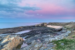 Northumberland coast sunset