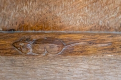 Mouseman carving, St Mary's Church, Beverley