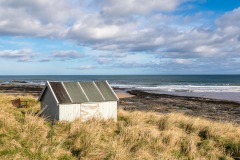 Beach hut Northumberland