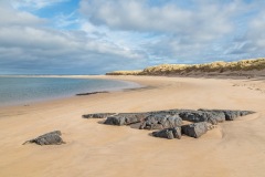 Budle Bay, beach, sea