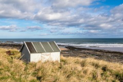 Beach hut Northumberland