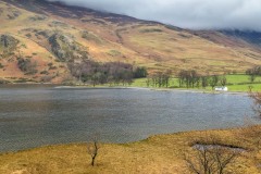 Buttermere bothy, white hut