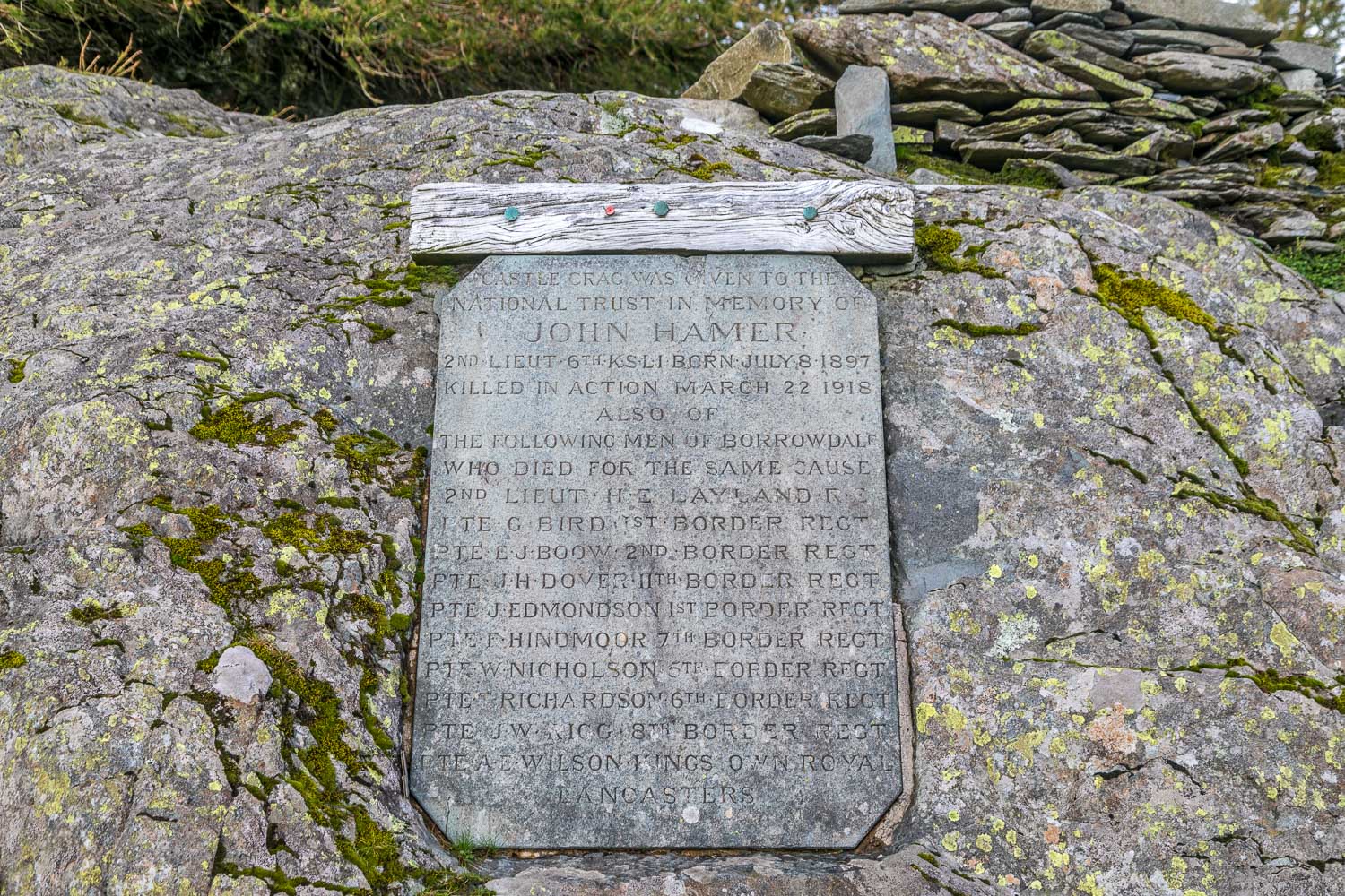 Castle Crag memorial
