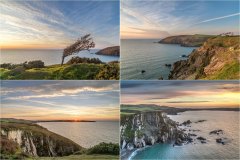 Pembrokeshire coast sunset, Fishguard Bay