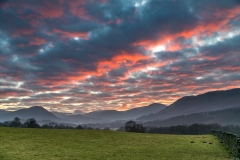 sunset over Lorton Vale