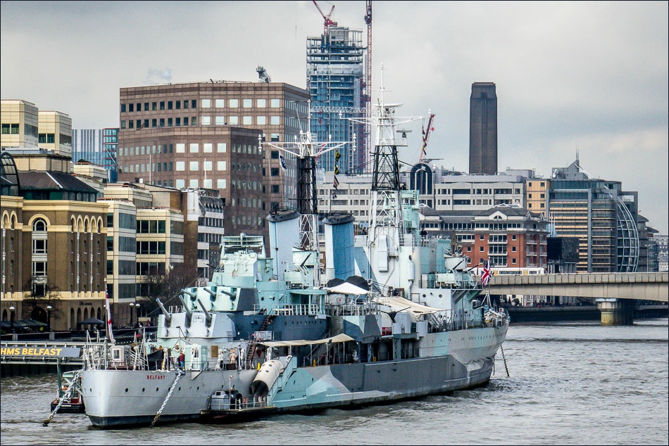 Docklands walk, HMS Belfast