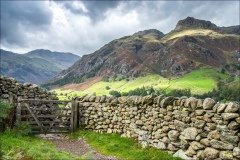 Great Langdale, dry stone wall