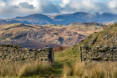 Dry stone wall lake district