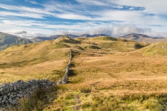 Brock Crags, dry stone wall