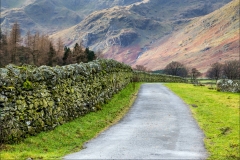 Grisedale, dry stone wall