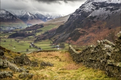 High Rigg, dry stone wall