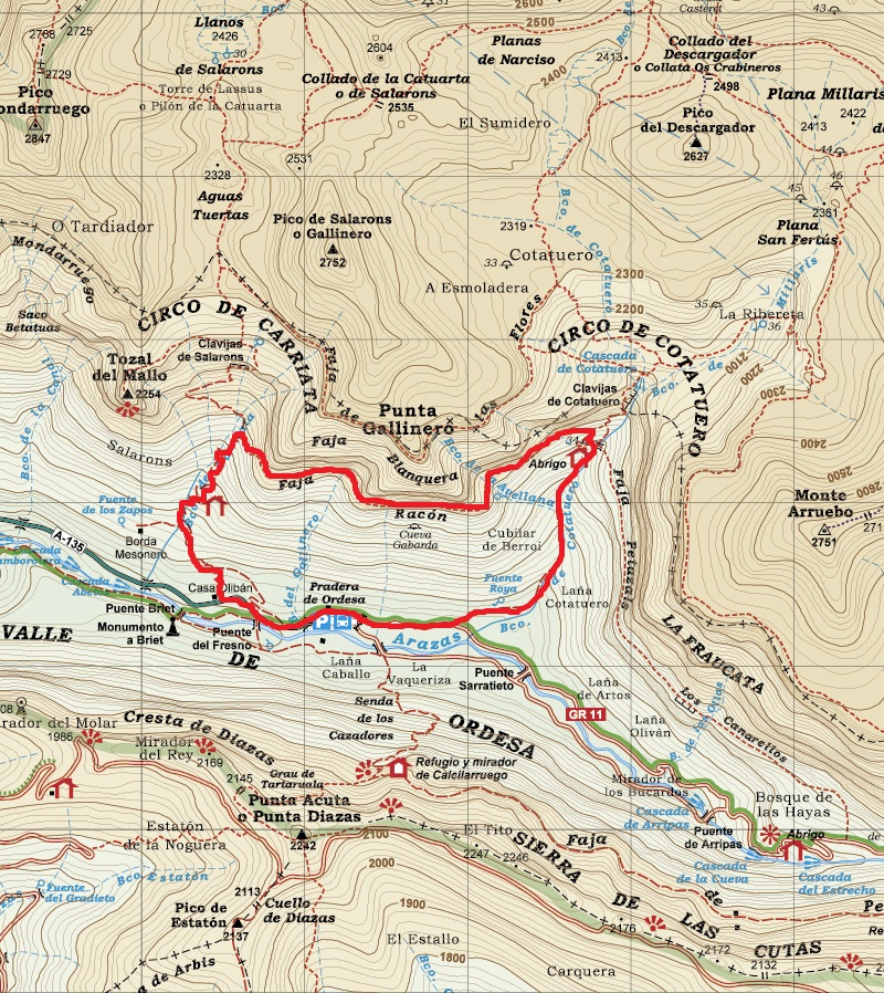 Faja Racon map Faja Racon map