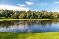Moon pond, Studley Royal Water Garden
