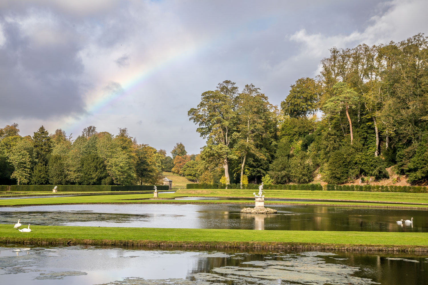 Studley Royal Water Garden, rainbow