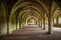 Cellarium, Fountains Abbey