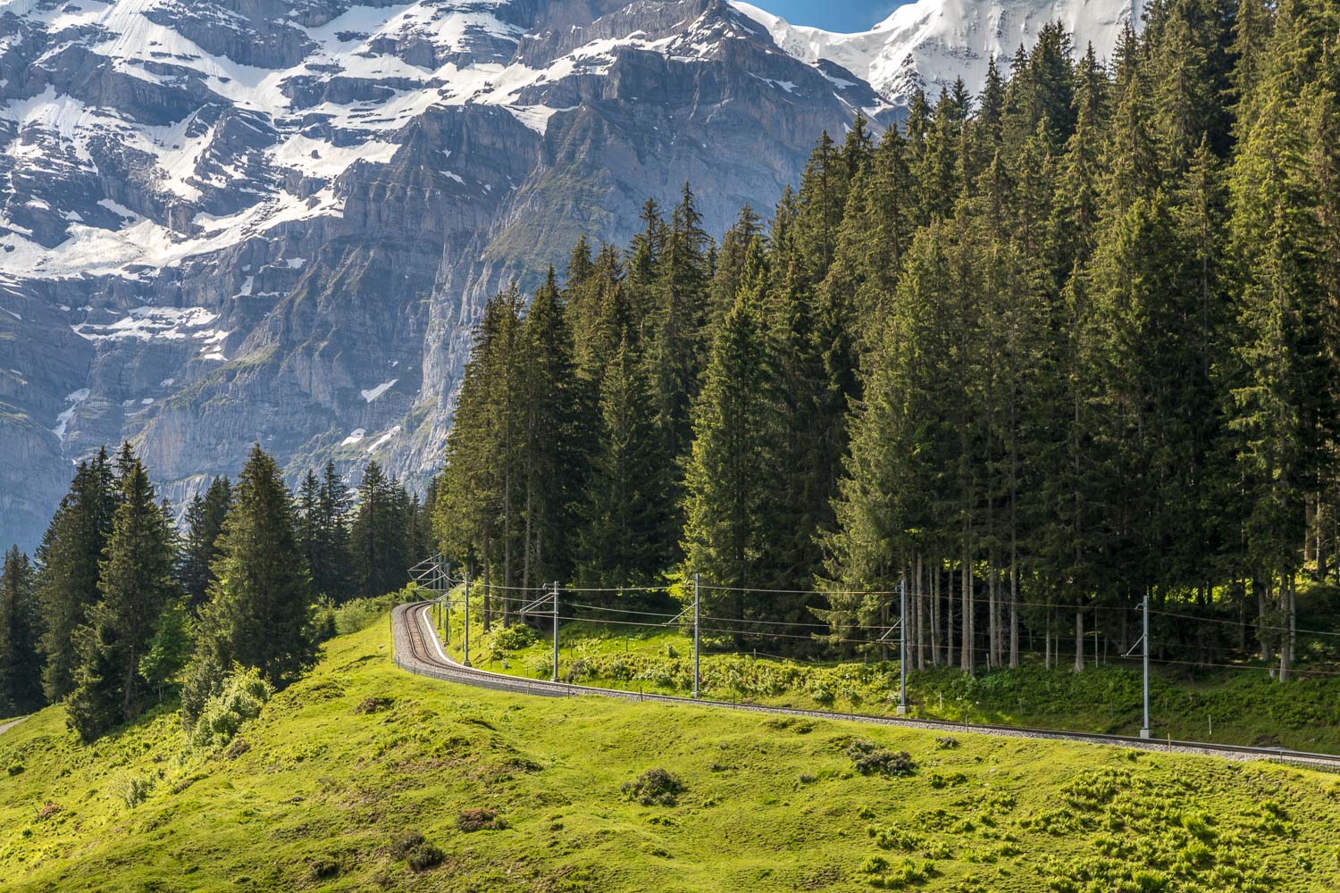 Grütschalp to Murren railway Grütschalp to Murren railway