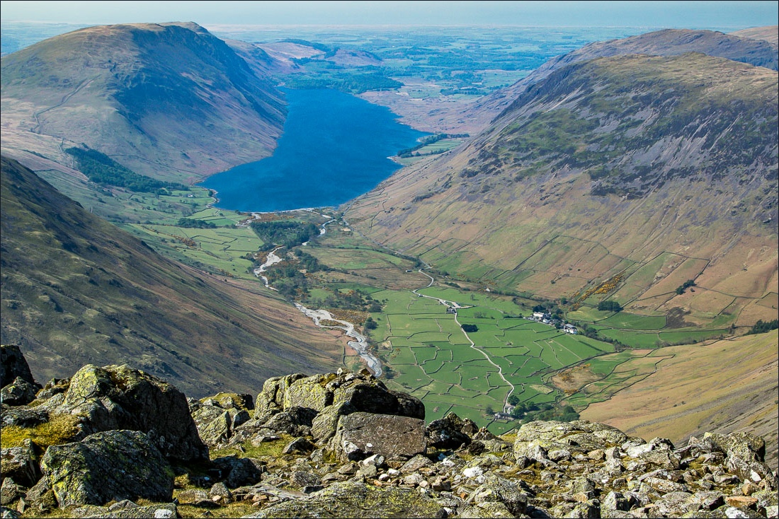 Wasdale and Wastwater from Great Gable