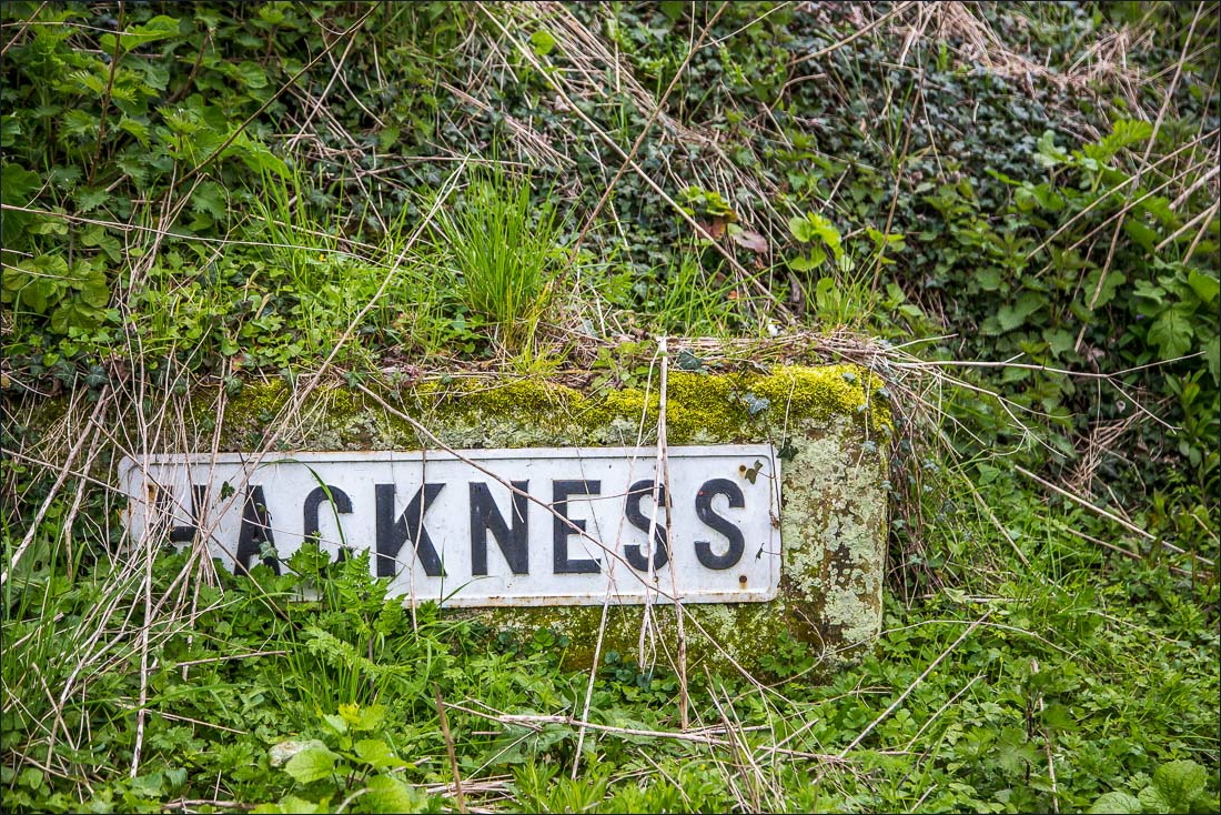 Hackness sign