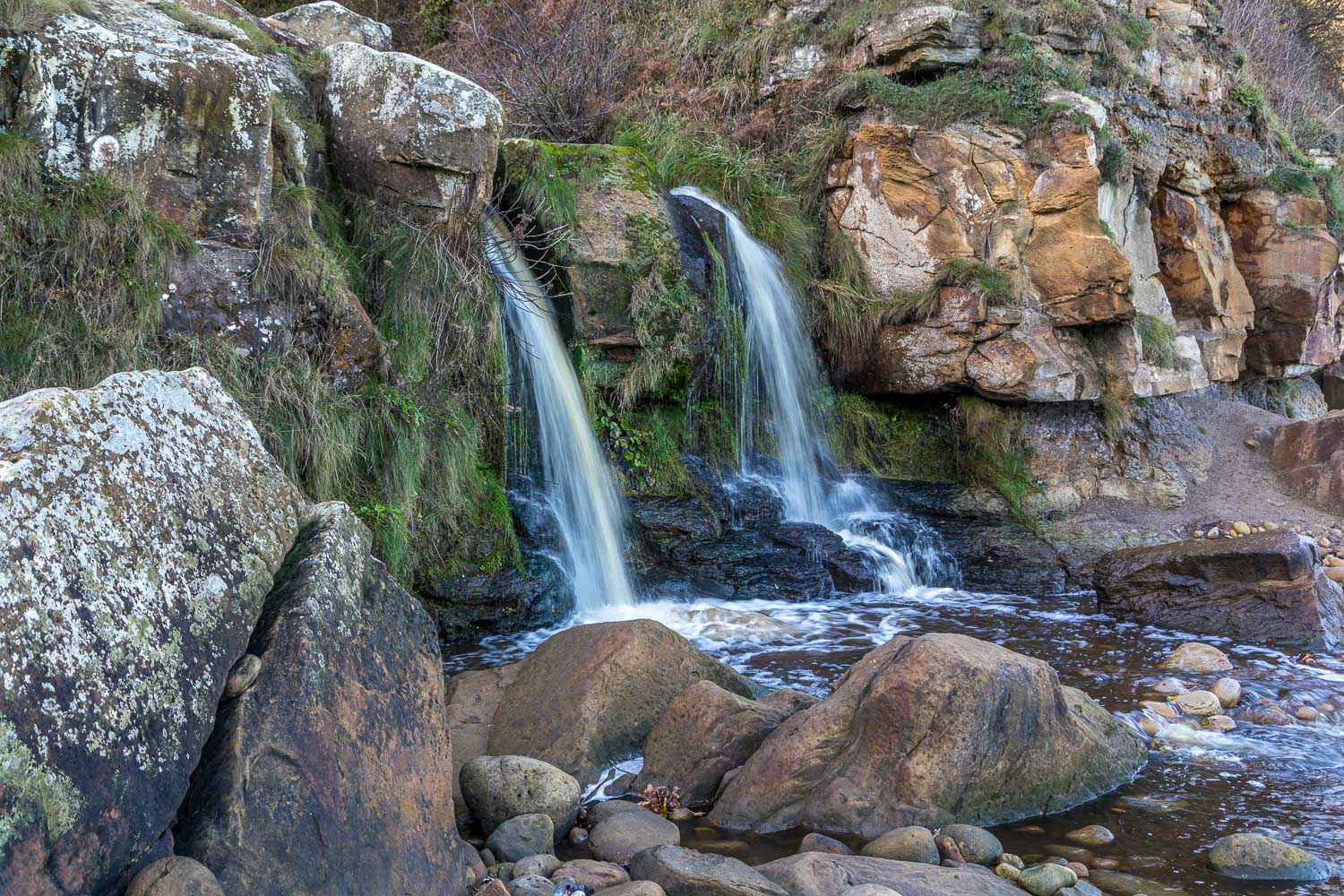Hayburn Wyke, waterfall