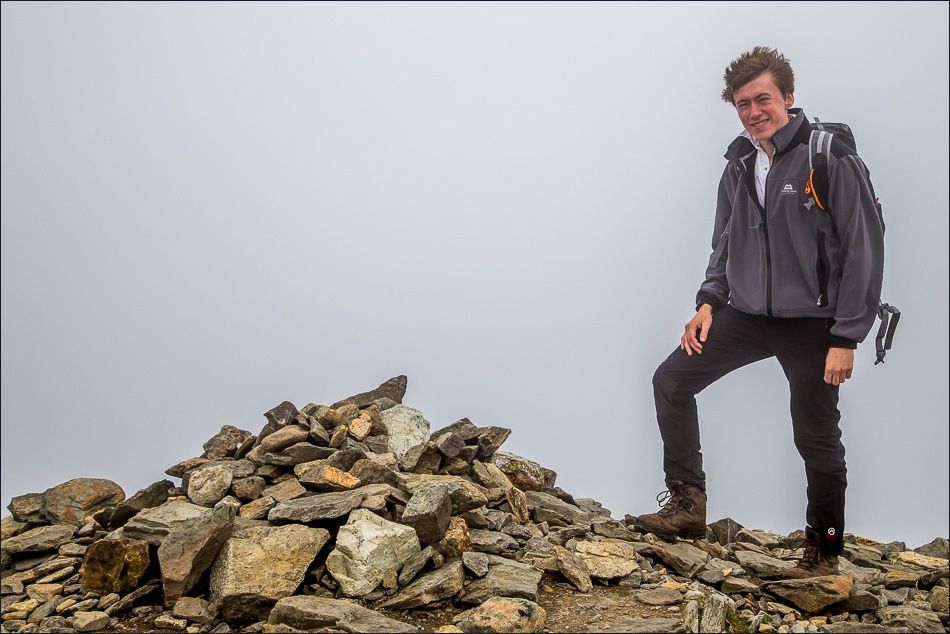 James on the summit of Helvellyn