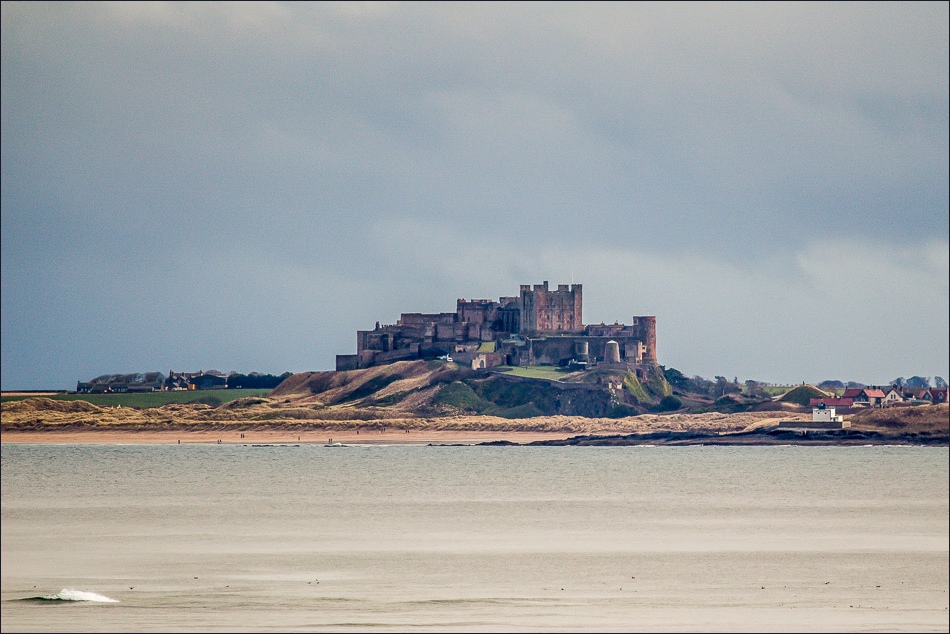 Bamburgh Castle  from Holy Island