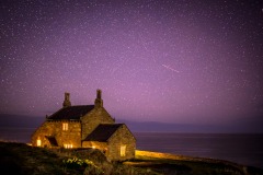 Bathing House, night skies, Northumberland skies