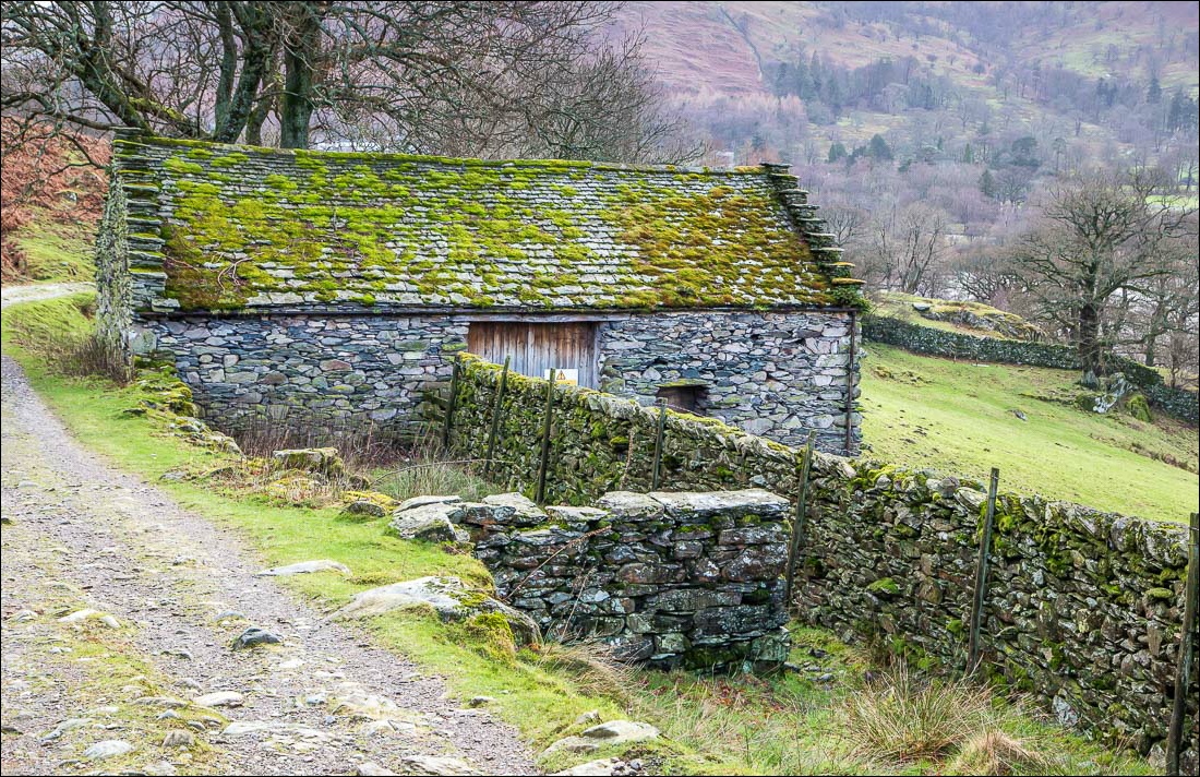Ullswater walk, stone barn