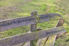 Huggate Poetry bench