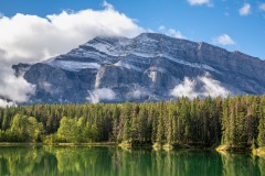 Johnson Lake, Mount Rundle