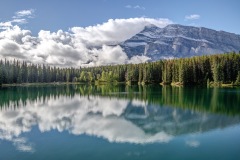 Johnson Lake, Mount Rundle