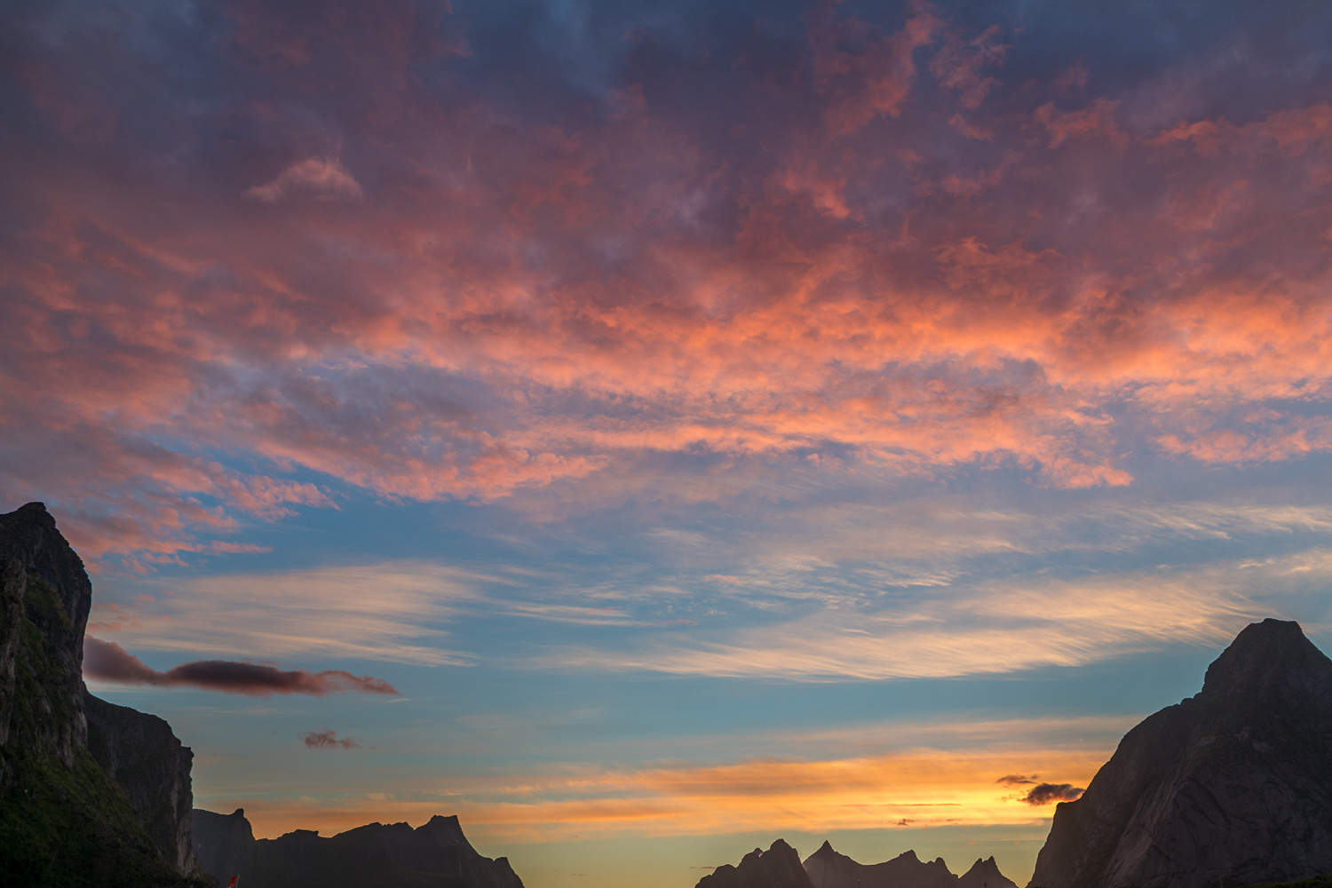 Reine Rorbuer, Lofoten, sunset