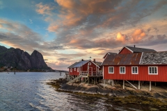 Reine Rorbuer, Lofoten, sunset