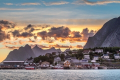 Reine Rorbuer, Lofoten, sunset