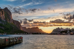 Reine Rorbuer, Lofoten, sunset